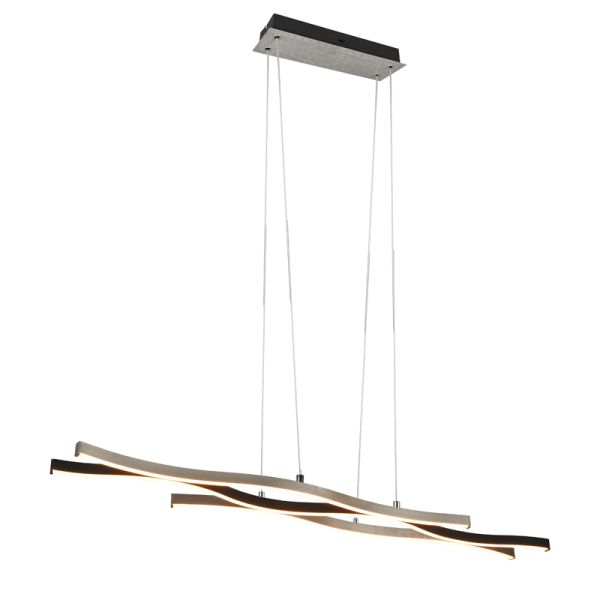 Lámpara colgante moderna aluminio Blaze regulable encendida | LeonLeds