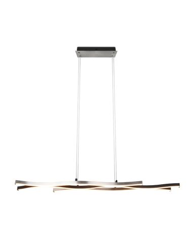 Lámpara colgante moderna aluminio  Blaze regulable vista detalle encendida | LeonLeds
