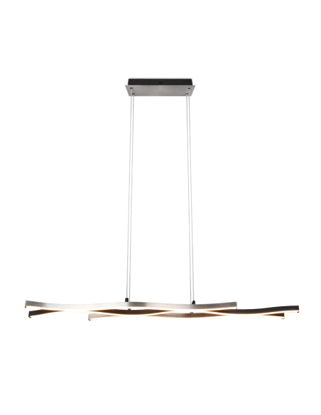 Lámpara colgante moderna aluminio  Blaze regulable vista detalle encendida | LeonLeds