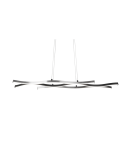 Lámpara colgante moderna aluminio Blaze regulable vista | LeonLeds