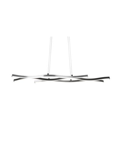 Suspension contemporaine en aluminium Blaze dimmable apparent | leonleds