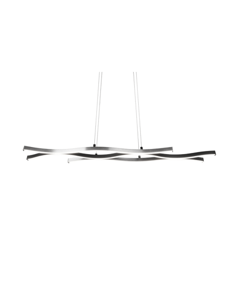 Lámpara colgante moderna aluminio Blaze regulable vista | LeonLeds