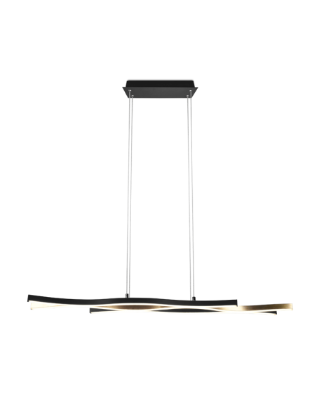 Candeeiro de suspensão moderno bronze mate Blaze regulável| leonleds