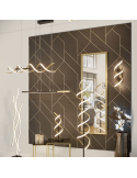 Candeeiro de suspensão moderno bronze mate Blaze regulável| leonleds