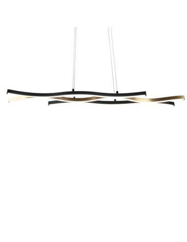 Lámpara colgante moderna bronce mate Blaze vista detalle| LeonLeds