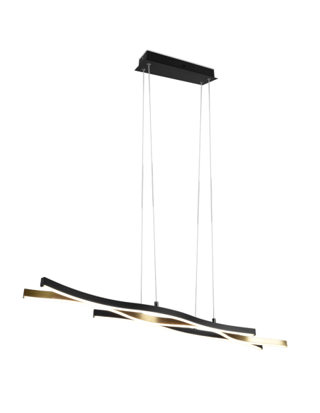 Luminária pendente de teto moderna Matt Bronze Blaze | leonleds