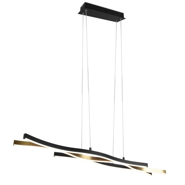 Lámpara colgante moderna bronce mate Blaze en techo | LeonLeds