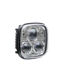 Faro LED delantero LED homologado cuadrado empotrable con una potencia de 30W/60W |LeonLeds Iluminación