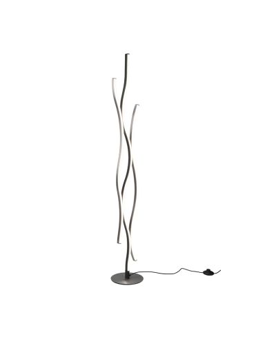 Lampadaire moderne Blaze 35W argent lumière froide | leonleds