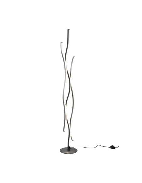 Lampadaire moderne Blaze 35W argent lumière froide | leonleds