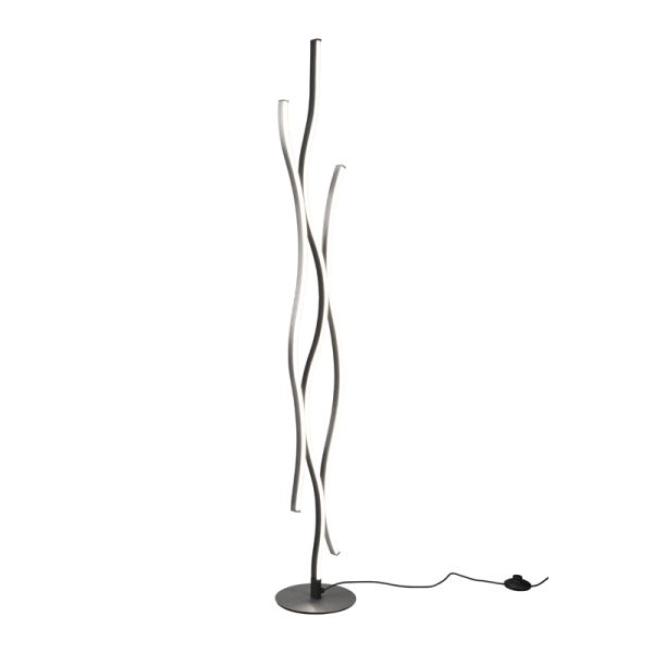 Lampadaire moderne Blaze 35W argent lumière froide | leonleds