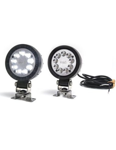 Farol LED redondo de longo alcance aprovado 5000Lm HR ECE 10 R10 ADR 50W Was | leonleds