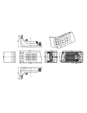 Faros LED delanteros largas y cortas con potencia de 90W válidos para tractores Magnum serie 7000 Medidas | LeonLeds