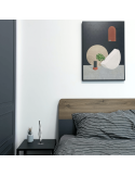 Lámpara de sobremesa moderna Blaze 35W aluminio en una habitación | LeonLeds