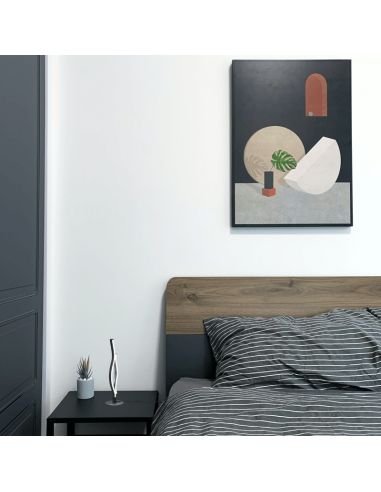 Lampe de table moderne Blaze 35W en aluminium dans une pièce | leonleds