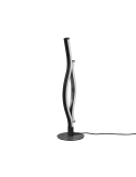 Lámpara de sobremesa moderna Blaze 35W aluminio apagada| LeonLeds