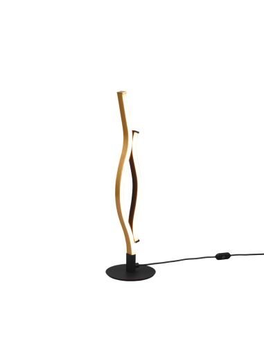 Candeeiro de mesa moderno Blaze 35W bronze em luz quente | leonleds