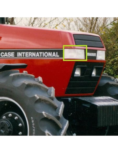 Phares à LED longs et courts d'une puissance de 90W valables pour les tracteurs de la série Magnum 7000 Mesures | leonleds