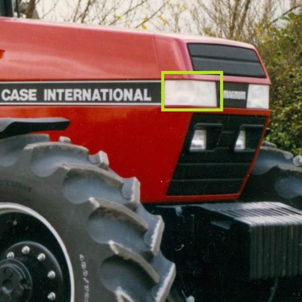 Faróis longos e curtos de LED com potência de 90W válidos para tratores da série Magnum 7000 Medidas | leonleds