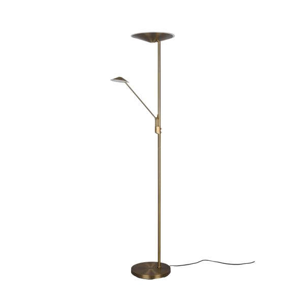 Brantford Lampadaire LED bronze antique en sourdine | leonleds