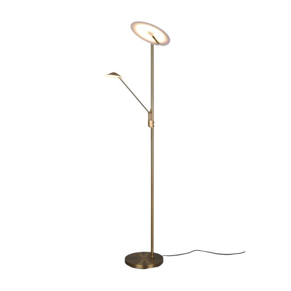 Lampe sur pied à DEL Brantford, bronze antique | leonleds