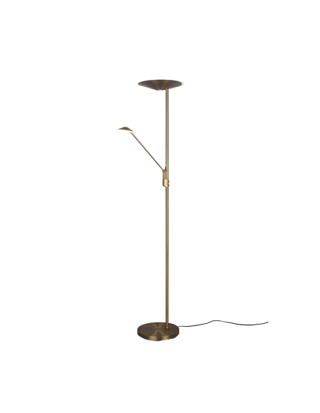 Apagado Antique Bronze Brantford LED Lâmpada de chão| leonleds