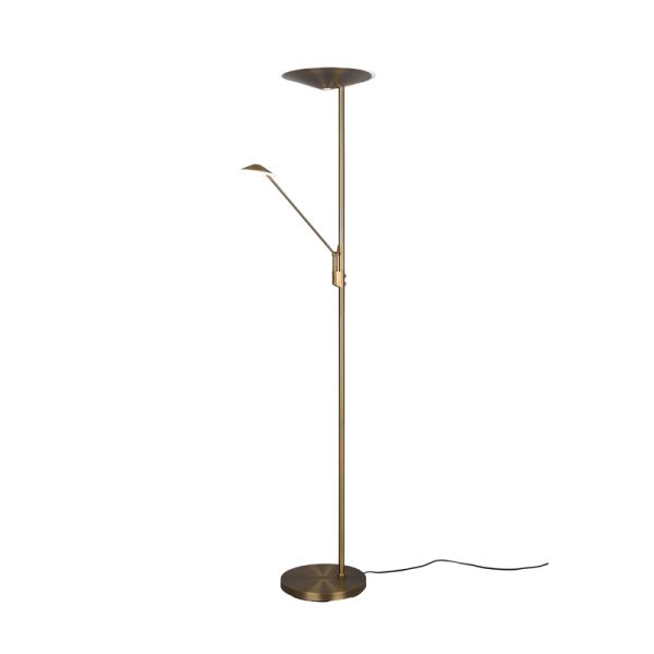 Lampadaire à DEL Brantford, bronze antique non éclairé | leonleds