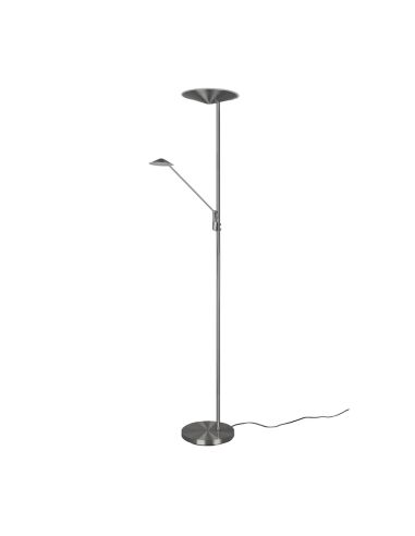 Lámpara de pie LED Brantford color níquel | LeonLeds