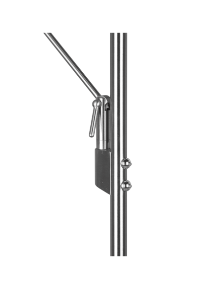 Détail du lampadaire LED Brantford couleur nickel | leonleds