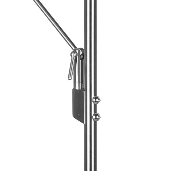 Détail du lampadaire LED Brantford couleur nickel | leonleds