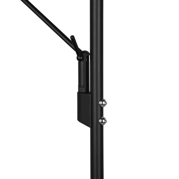 Voir le détail du lampadaire à 2 lumières DEL noir Brantford | leonleds