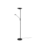 Lampadaire LED 2 lumières Brantford noir ambient image | leonleds