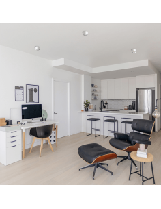 Plafón LED integrado redondo minimalista 8W Studio 3000K blanco 9cm 2