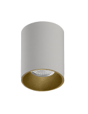 Candeeiro de tecto LED redondo minimalista Soul GU10 8W branco/dourado