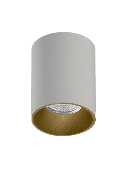 Plafón LED redondo minimalista Soul GU10 8W blanco/oro