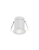 Downlight embutida LED Dot mini branco ABS 3W 3000K 245Lm