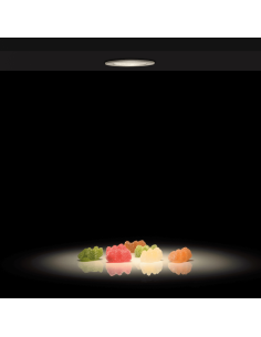 Downlight embutida LED Dot mini branco ABS 3W 3000K 245Lm 2