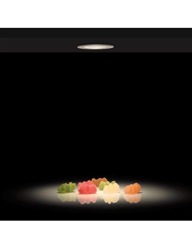 Downlight embutido LED Dot Mini branco ABS 3W 3000K 245Lm ambiente