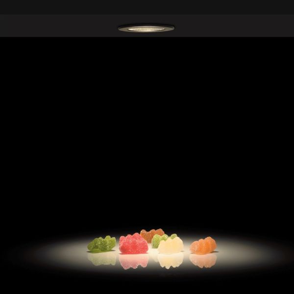 Downlight embutido LED Dot Mini preto ABS 3W 3000K 245Lm ambiente