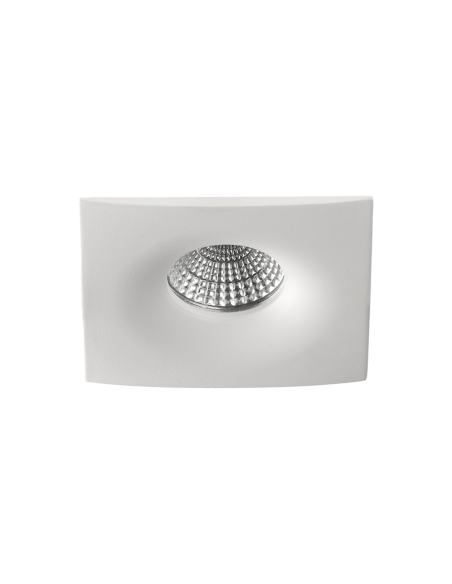 Downlight Empotrable cuadrado LED Doro blanco 8W GU10 CL. II