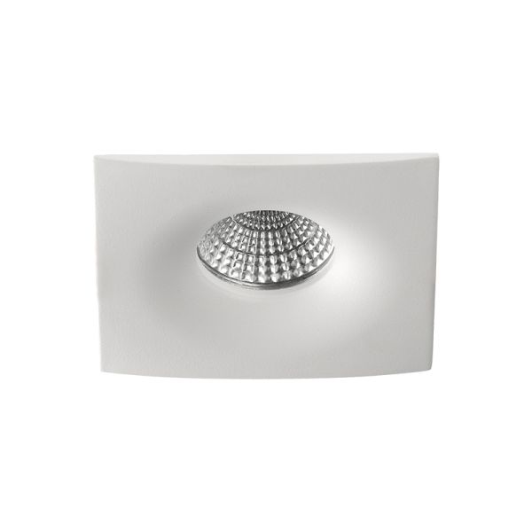 Downlight Empotrable cuadrado LED Doro blanco 8W GU10 CL. II