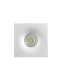 Downlight encastrável quadrado LED Doro branco 8W GU10 CL. II detalhe