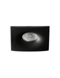Downlight Empotrable cuadrado LED Doro  negro 8W GU10 CL. II