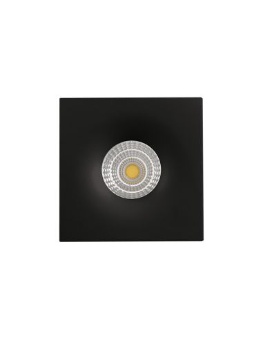 Downlight Empotrable cuadrado LED Doro  negro 8W GU10 CL. II detalle