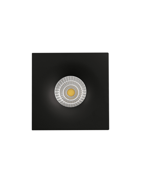 Downlight Empotrable cuadrado LED Doro  negro 8W GU10 CL. II detalle