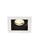 Downlight LED cuadrado empotrable San blanco 8W GU10 IP20