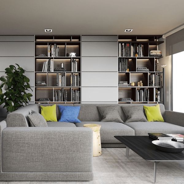 Downlight LED cuadrado empotrable San blanco 8W GU10 IP20 ambiente