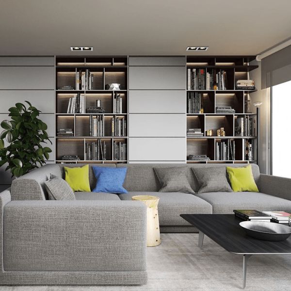 Downlight LED encastrable carré San avec 2 lumières 8W GU10 environnement IP20