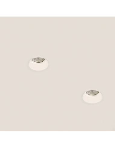 Downlight LED redondo empotrable Yota 8W Gu10 IP20 blanco