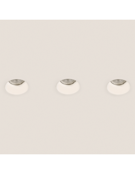Downlight LED redondo empotrable Yota 8W Gu10 IP20 blanco mas